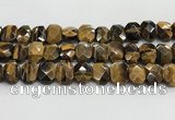 CNG8620 10*13mm - 12*16mm faceted freeform yellow tiger eye beads