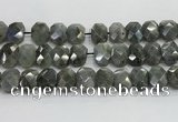 CNG8622 10*13mm - 12*16mm faceted freeform labradorite beads