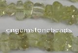 CNG864 15.5 inches 5*10mm – 10*17mm faceted nuggets lemon quartz beads