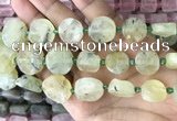 CNG8656 15.5 inches 10mm - 20mm freeform green rutilated quartz beads