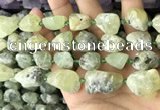 CNG8663 12*16mm - 18*25mm nuggets green rutilated quartz beads