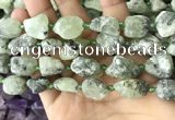 CNG8664 12*16mm - 18*25mm nuggets green rutilated quartz beads