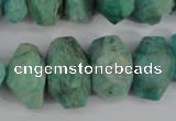 CNG868 15.5 inches 7*12mm – 12*20mm faceted nuggets amazonite beads