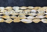 CNG8681 15.5 inches 12*23mm - 15*25mm faceted freeform citrine beads