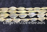 CNG8682 12*23mm - 15*25mm faceted freeform lemon quartz beads