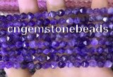 CNG8700 15.5 inches 6mm faceted nuggets amethyst gemstone beads