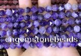 CNG8701 15.5 inches 8mm faceted nuggets amethyst gemstone beads