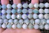 CNG8712 15.5 inches 10mm faceted nuggets amazonite gemstone beads