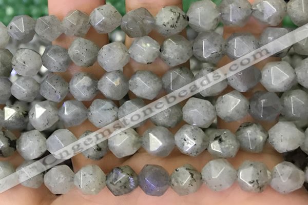 CNG8717 15.5 inches 10mm faceted nuggets labradorite gemstone beads