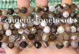 CNG8720 15.5 inches 6mm faceted nuggets agate gemstone beads