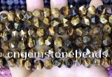 CNG8725 15.5 inches 8mm faceted nuggets yellow tiger eye beads