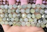 CNG8729 15.5 inches 8mm faceted nuggets prehnite gemstone beads