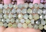 CNG8730 15.5 inches 10mm faceted nuggets prehnite gemstone beads