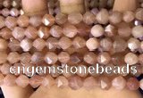 CNG8753 15.5 inches 8mm faceted nuggets moonstone beads wholesale