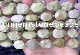 CNG8782 15 inches 12*16mm - 15*20mm faceted freeform turquoise beads