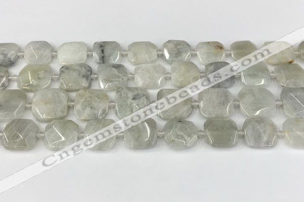 CNG8806 15.5 inches 16mm - 20mm faceted freeform moonstone beads