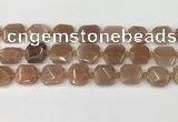 CNG8812 15.5 inches 16mm - 20mm faceted freeform moonstone beads