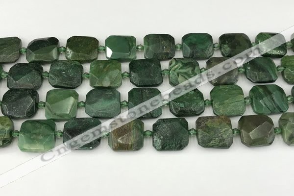 CNG8823 15.5 inches 16mm - 20mm faceted freeform african jade beads