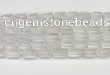 CNG8845 15.5 inches 8*12mm - 10*16mm nuggets matte white crystal beads