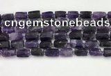 CNG8848 15.5 inches 8*12mm - 10*16mm nuggets matte amethyst beads