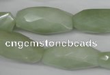 CNG885 15.5 inches 14*32mm faceted rice New jade nugget beads