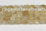 CNG8850 15.5 inches 8*12mm - 10*16mm nuggets matte citrine beads