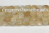 CNG8850 15.5 inches 8*12mm - 10*16mm nuggets matte citrine beads