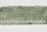 CNG8852 15.5 inches 8*12mm - 10*16mm nuggets matte green quartz beads