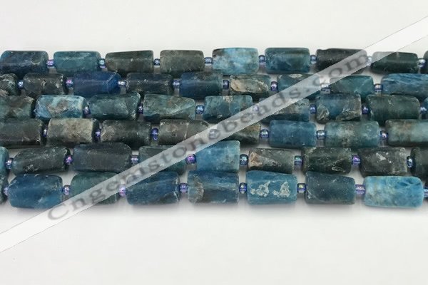 CNG8864 15.5 inches 8*12mm - 10*16mm nuggets matte apatite beads