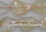 CNG889 15.5 inches 15*20mm – 20*30mm freeform citrine beads