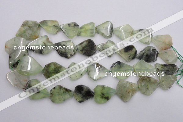 CNG891 15.5 inches 18*22mm – 25*30mm freeform prehnite beads