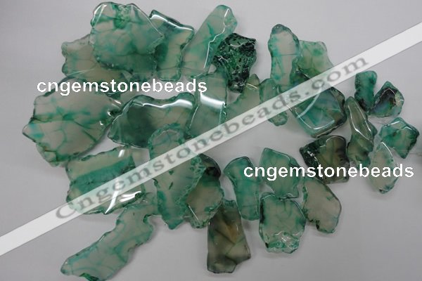 CNG8956 15.5 inches 15*20mm – 25*48mm freeform dyed agate beads