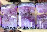 CNG8970 15 inches 30*45mm - 35*55mm freeform druzy amethyst beads