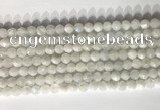 CNG9050 15.5 inches 6mm faceted nuggets white moonstone gemstone beads