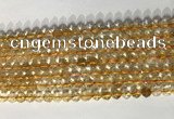 CNG9053 15.5 inches 6mm faceted nuggets citrine gemstone beads