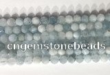 CNG9085 15.5 inches 8mm faceted nuggets aquamarine gemstone beads