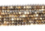 CNG9089 15.5 inches 6mm faceted nuggets coral jade gemstone beads