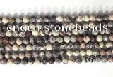 CNG9094 15.5 inches 6mm faceted nuggets purple striped jasper beads