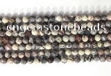 CNG9094 15.5 inches 6mm faceted nuggets purple striped jasper beads