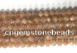 CNG9096 15.5 inches 8mm faceted nuggets moonstone gemstone beads