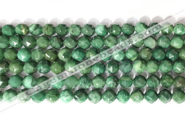 CNG9098 15.5 inches 8mm faceted nuggets African jade beads