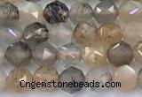 CNG9103 15 inches 4mm faceted nuggets sunstone beads