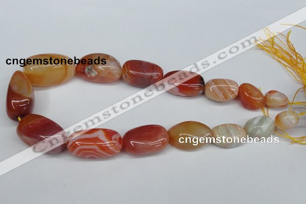 CNG92 15.5 inches 12*16mm - 20*30mm nuggets agate gemstone beads