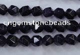 CNG926 15 inches 8mm faceted nuggets amethyst gemstone beads