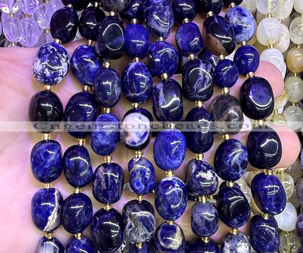 CNG9336 15 inches 10*14mm - 13*18mm nuggets sodalite beads