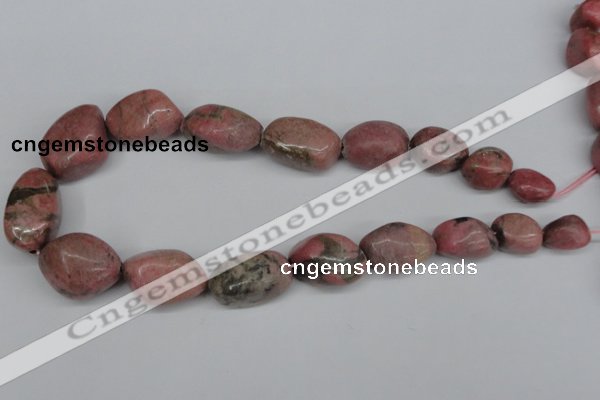 CNG94 15.5 inches 12*14mm - 20*35mm nuggets rhodochrosite gemstone beads