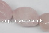 CNG97 15.5 inches 10*18mm - 18*25mm nuggets rose quartz gemstone beads