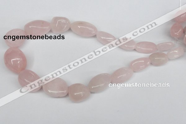 CNG97 15.5 inches 10*18mm - 18*25mm nuggets rose quartz gemstone beads