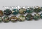 CNI10 16 inches 8*10mm oval natural imperial jasper beads wholesale