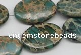 CNI12 16 inches 20*30mm oval natural imperial jasper beads wholesale